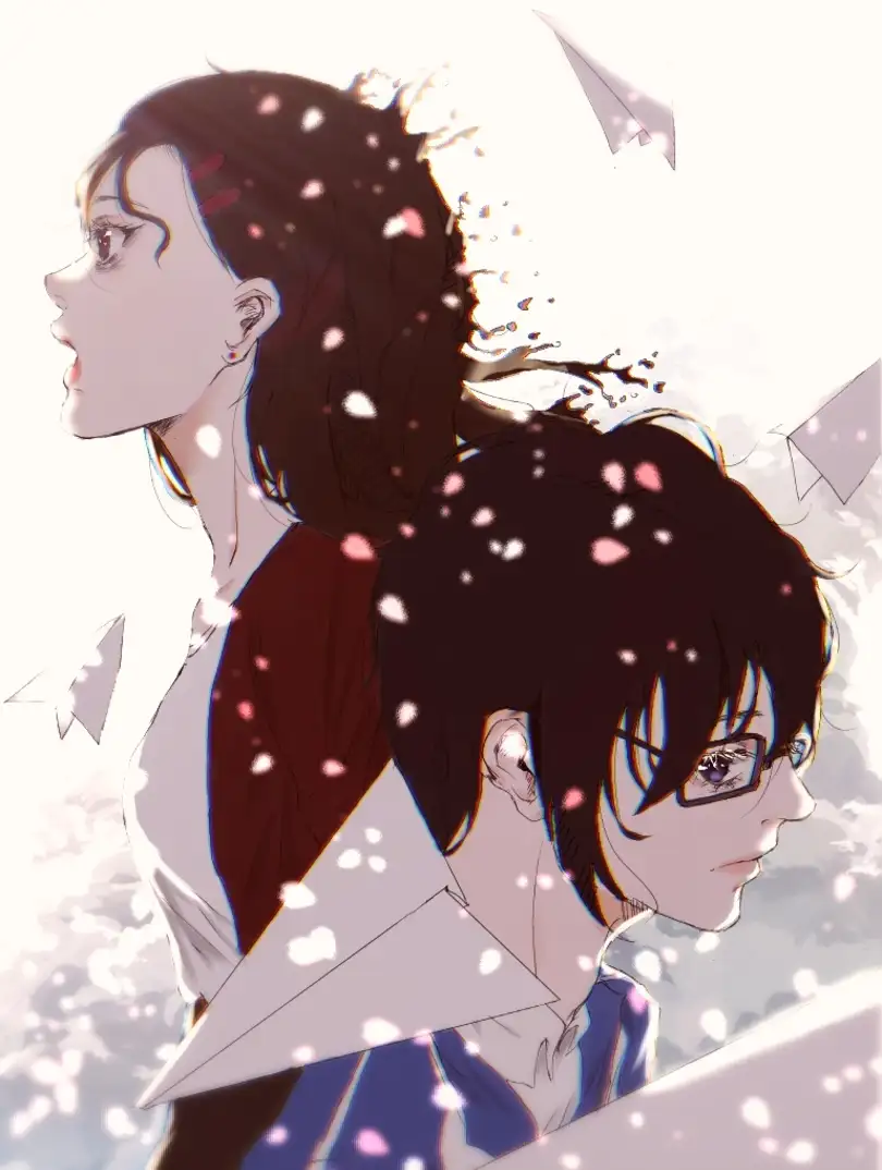 纸飞机中的你和我